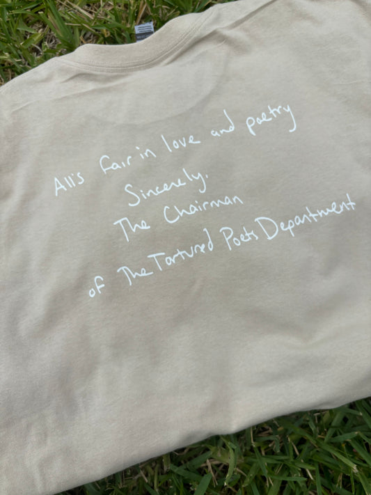 Alls Fair in Love and Poetry Shirt