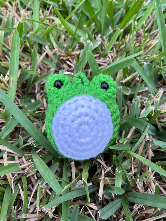 Frog Crochet Keychain