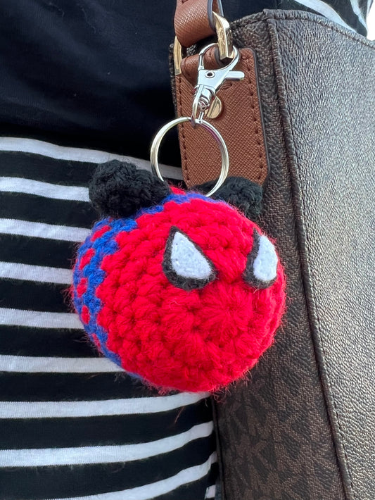 Spider-Man Crochet Keychain