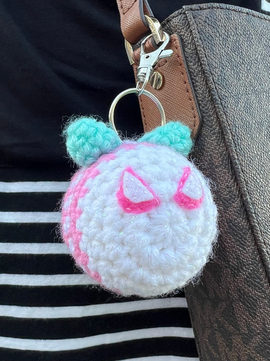 SpiderGwen Crochet Keychain