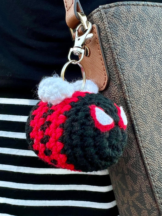 Miles Morales Crochet Keychain