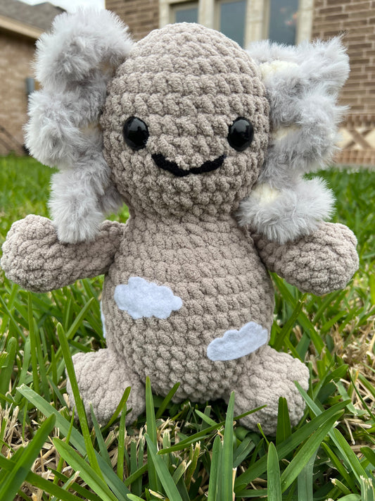 Cloudy Crochet Axolotl