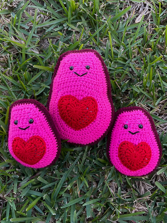 Crochet Valentine Avocados